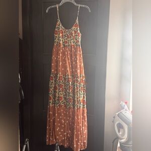 Roller Rabbit Floral and Polka Dot Maxi Dress